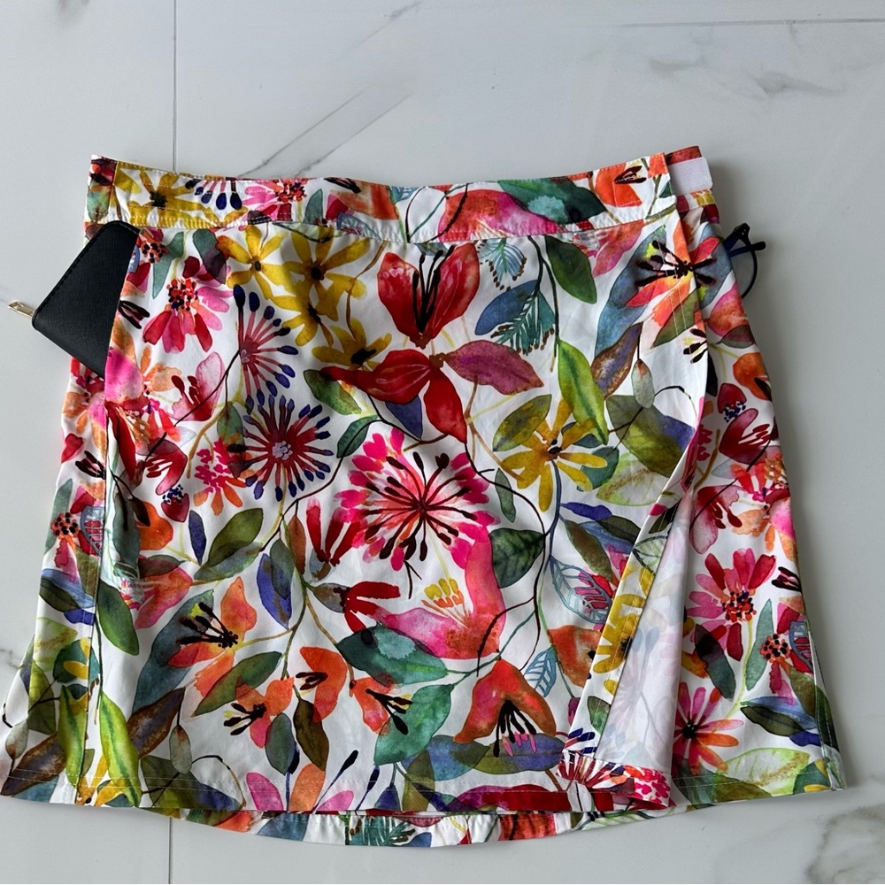 RipSkirt Hawaii Wildflower Watercolor Floral, Length 2, Wrap Skirt, EUC, Sz.L - Picture 7 of 12